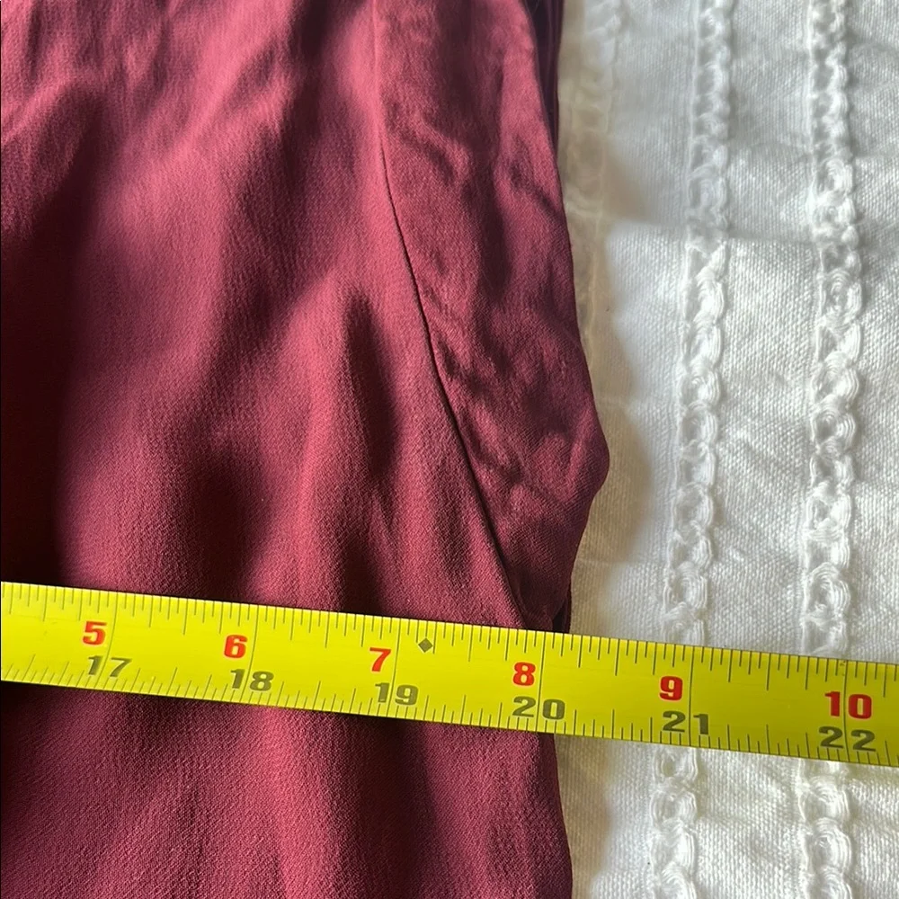 Red Wrap Blouse with Relaxed Fit - Picture 9 of 10